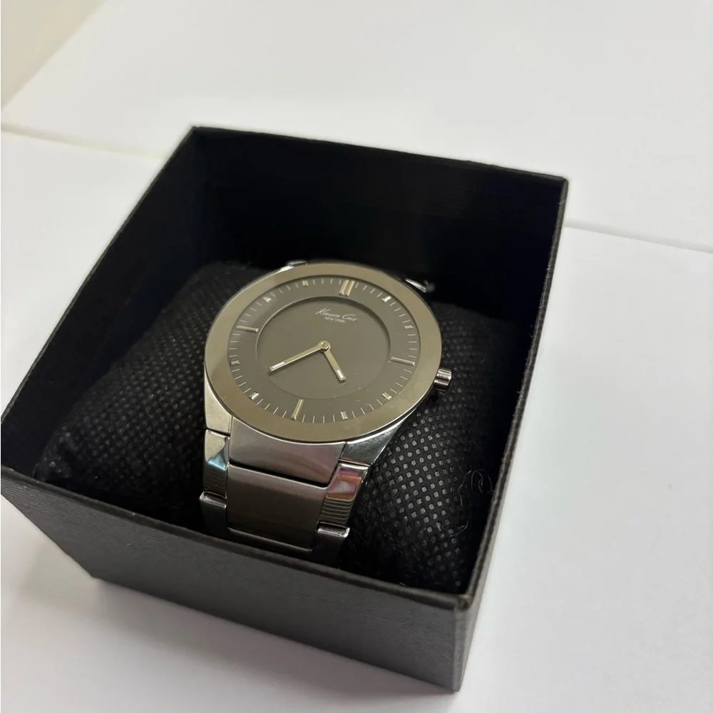 Kenneth Cole New York Stainless Steel Quartz Watch Gray Dial